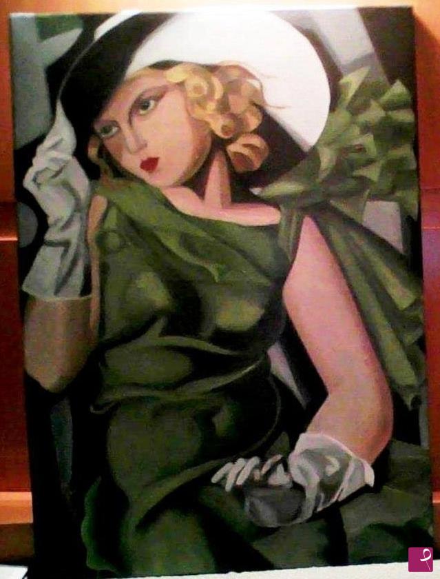 quadri in vendita online - La Donna in Verde