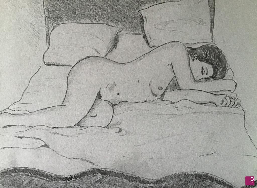 quadri in vendita online - La dormiente