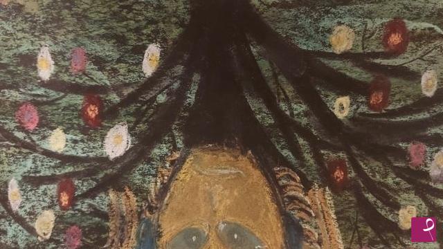 quadri in vendita online - La faccia enigmatica dell'albero della vita