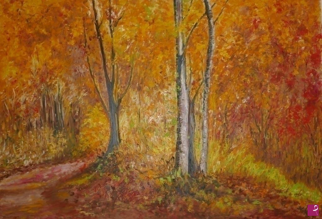 quadri in vendita online - LA FELICITA DEGLI ALBERI