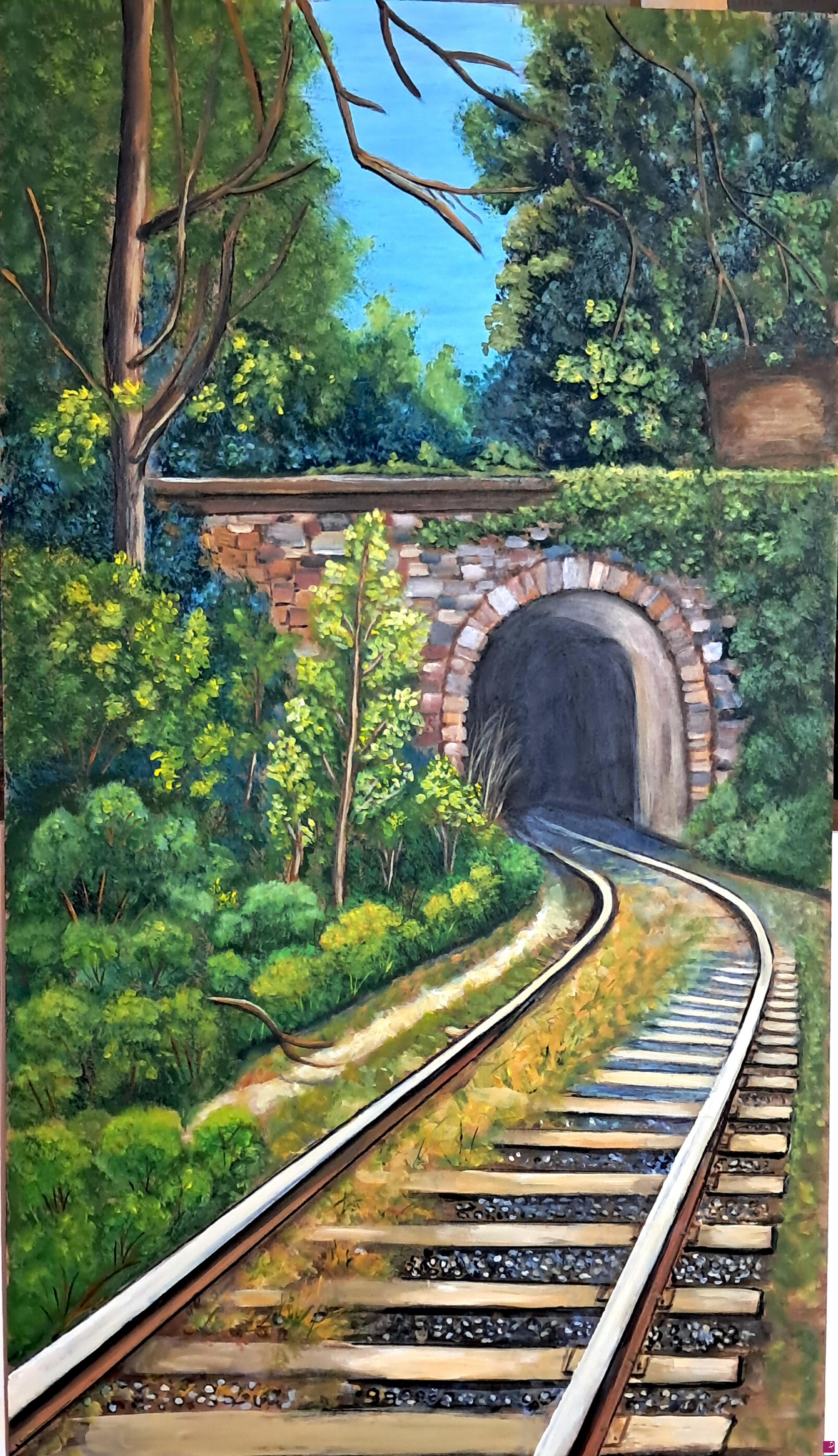 quadri in vendita online - La ferrovia 