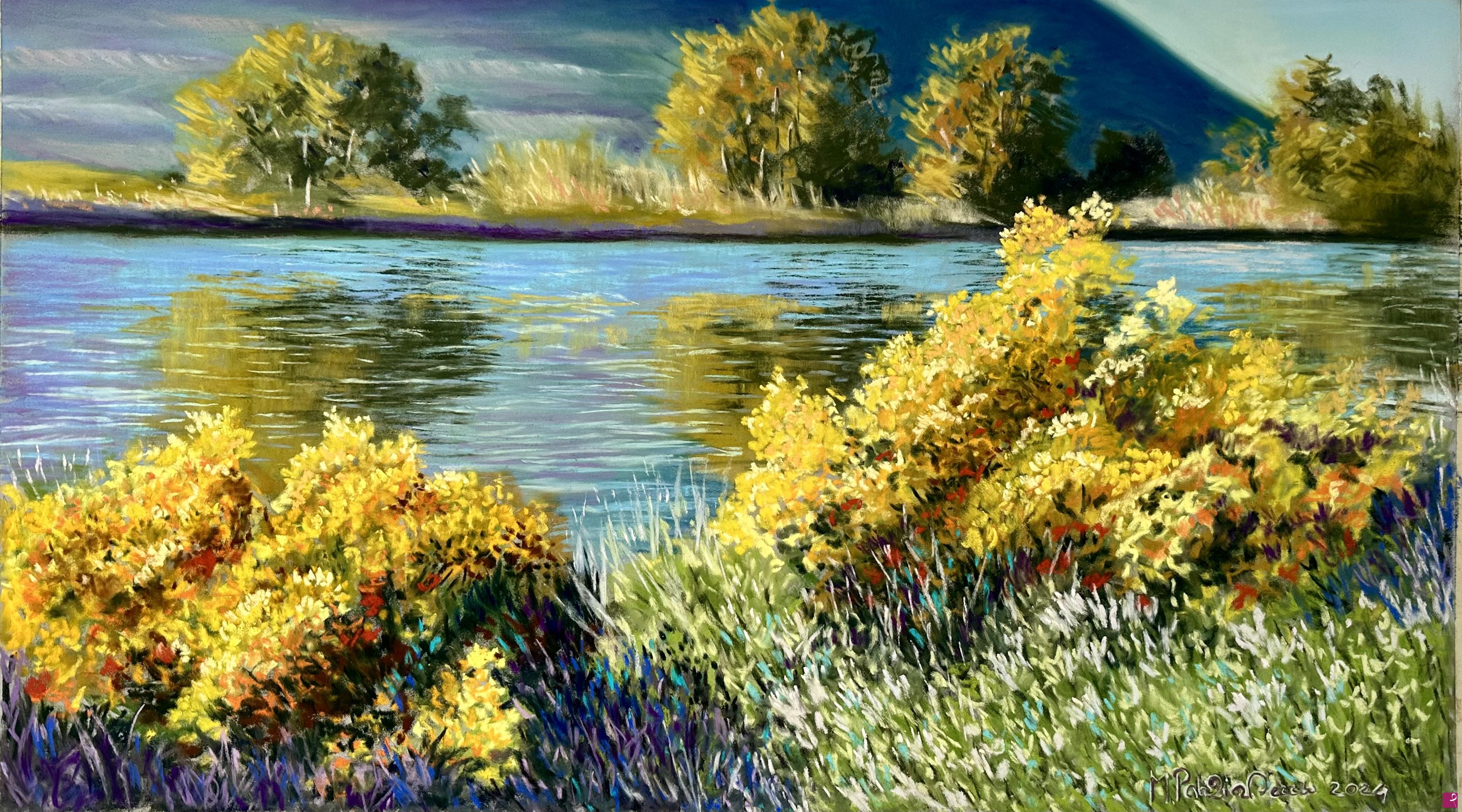 quadri in vendita online - La fioritura delle ginestre