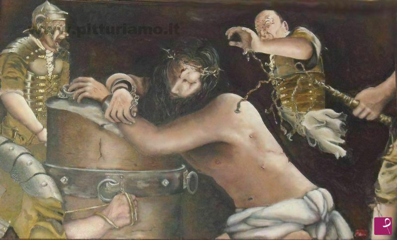 quadri in vendita online - La Flagellazione di Cristo