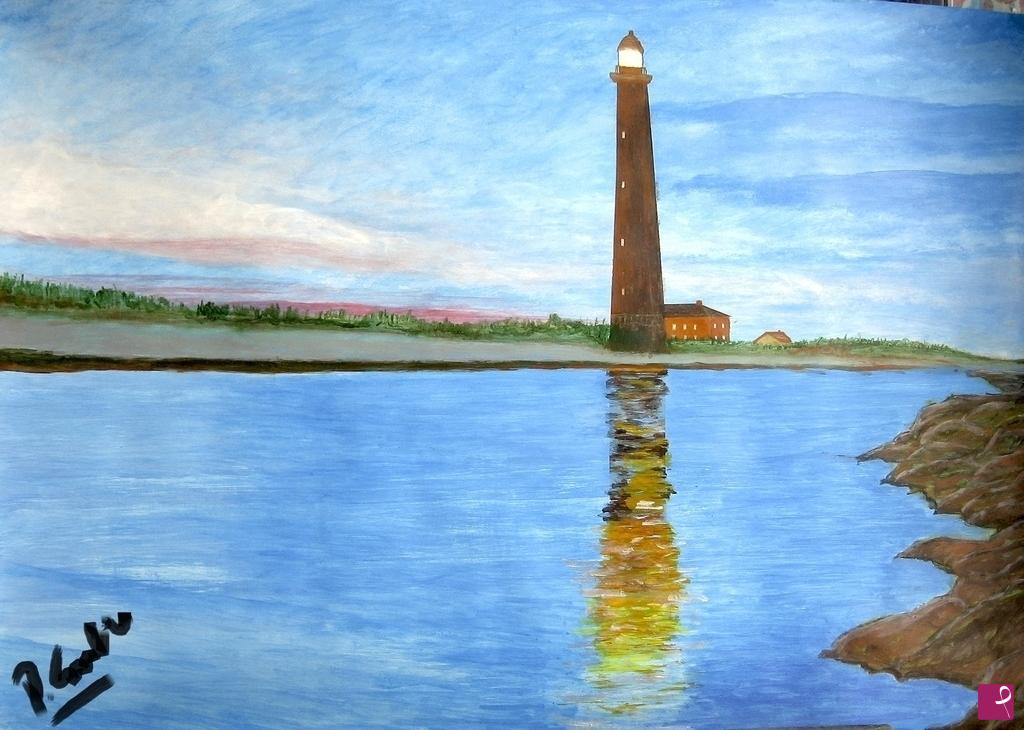 quadri in vendita online - La foce e il faro