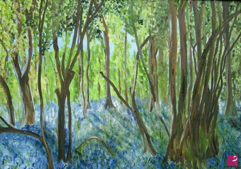 quadri in vendita online - La foresta blu