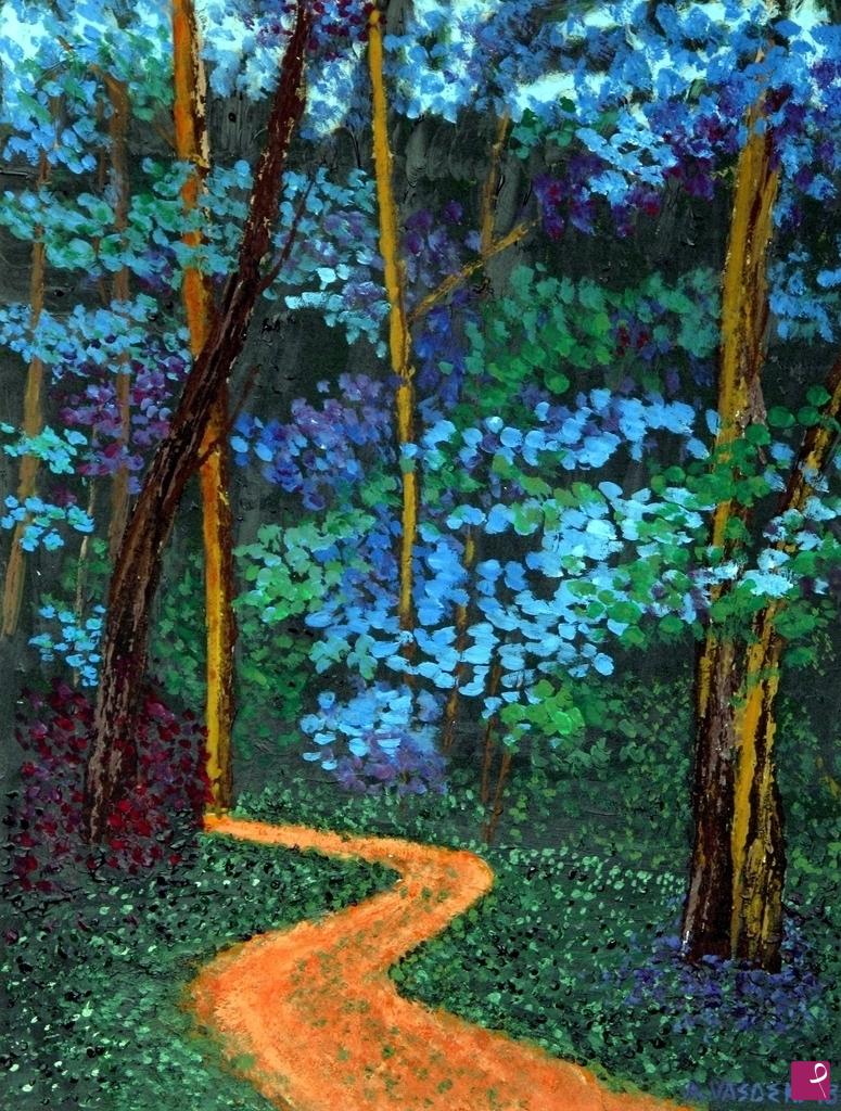 quadri in vendita online - LA FORESTA INCANTATA
