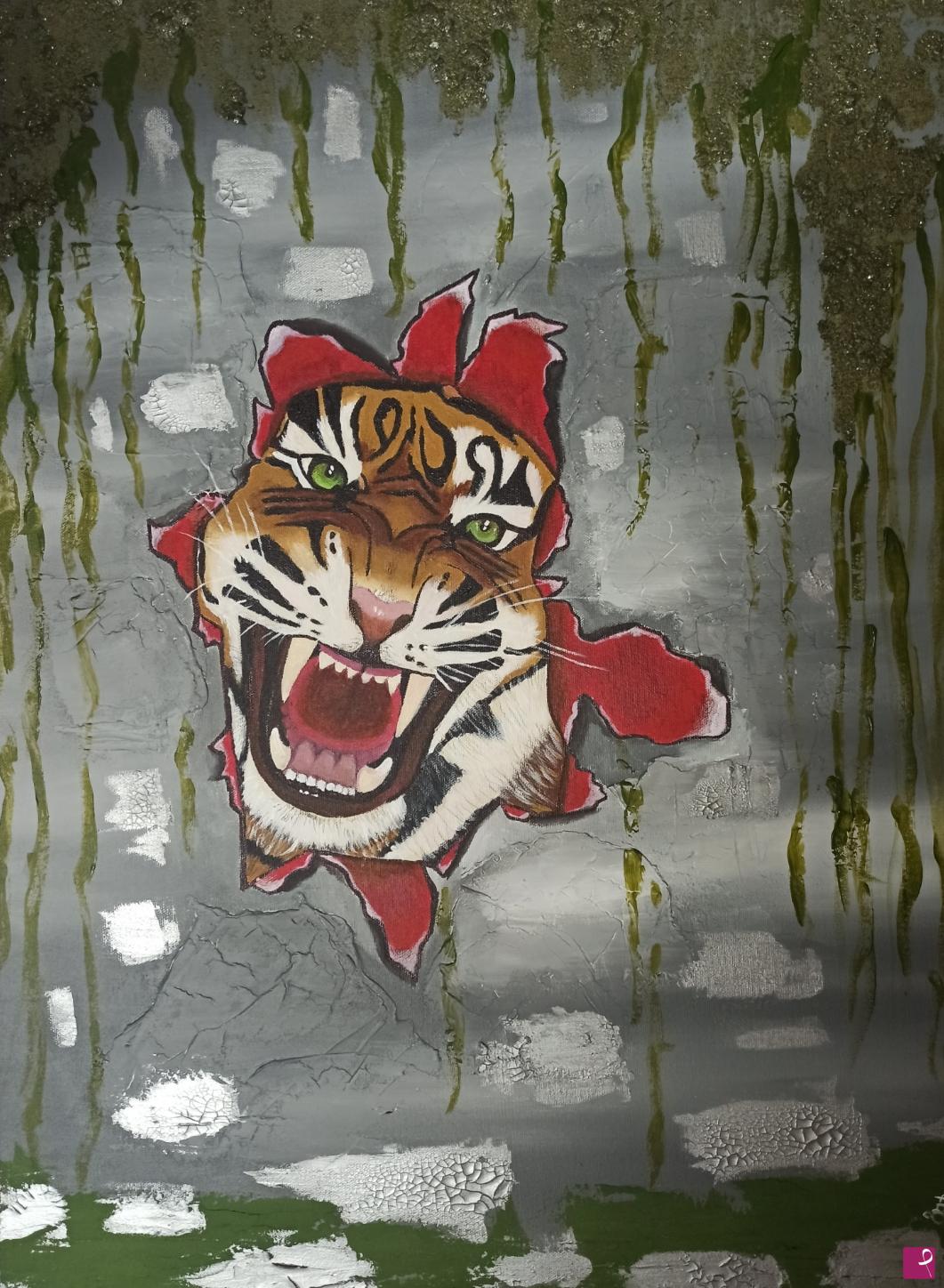 quadri in vendita online - La forza... La tigre