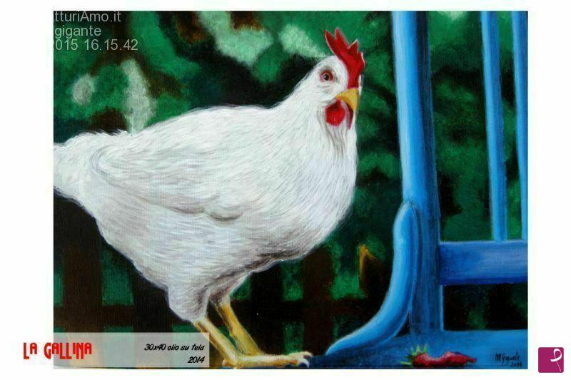 quadri in vendita online - la gallina