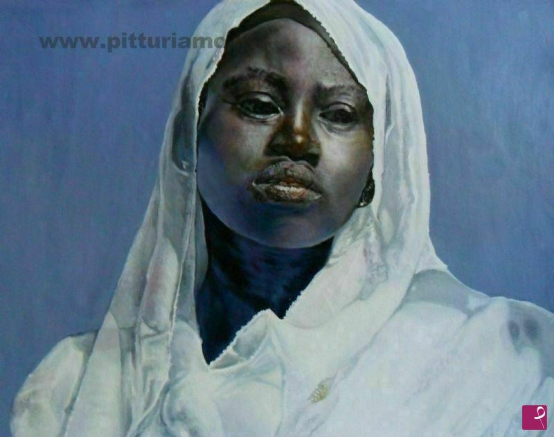 quadri in vendita online - La gazza di Kidal-Mali