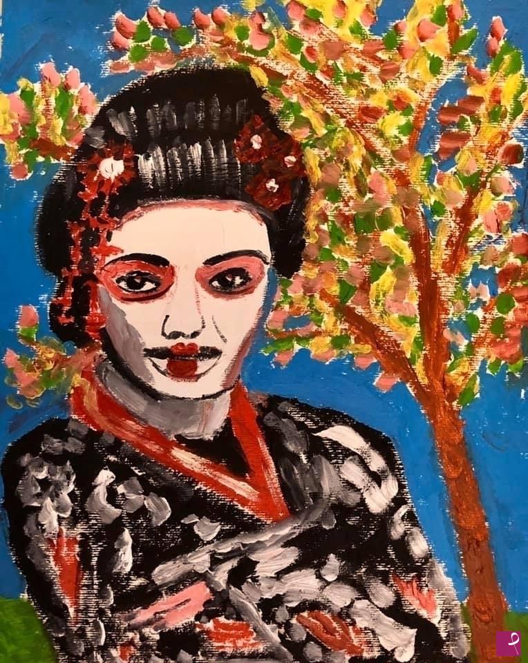 quadri in vendita online - La geisha 