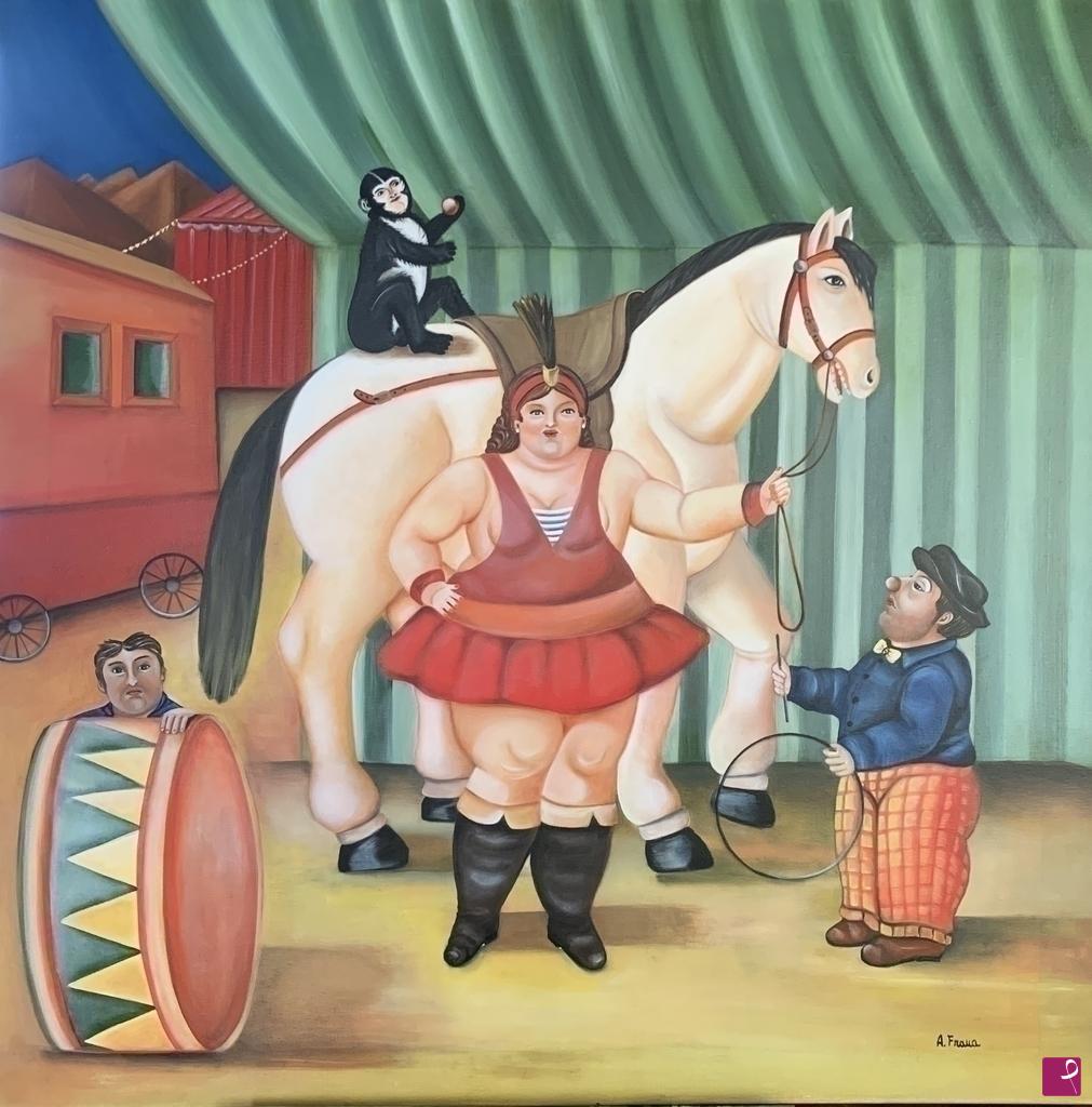 quadri in vendita online - La gente del circo