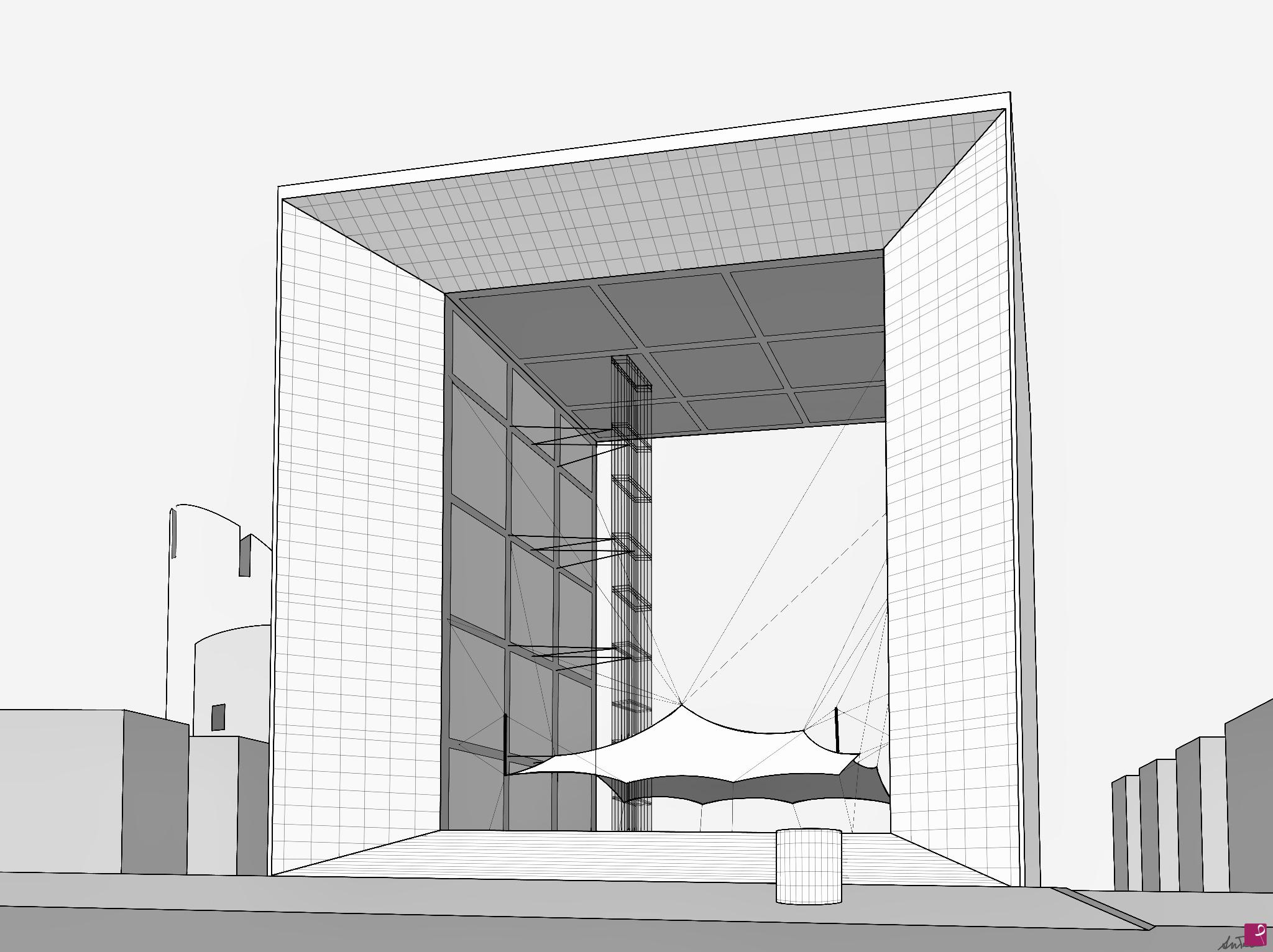 quadri in vendita online - La Grande Arche De La Defense