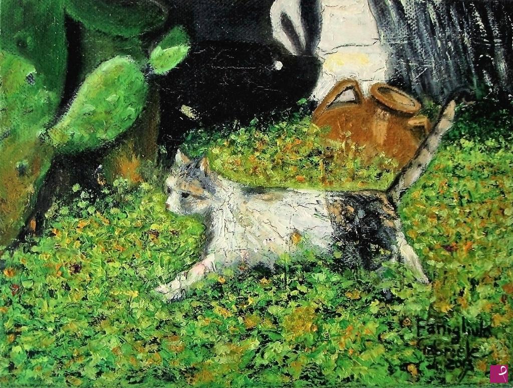 quadri in vendita online - La libertà di essere gatto