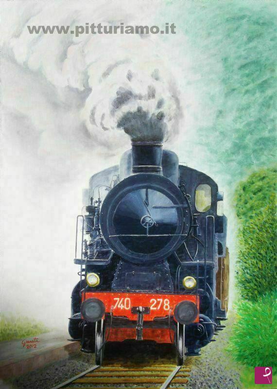 quadri in vendita online - La locomotiva