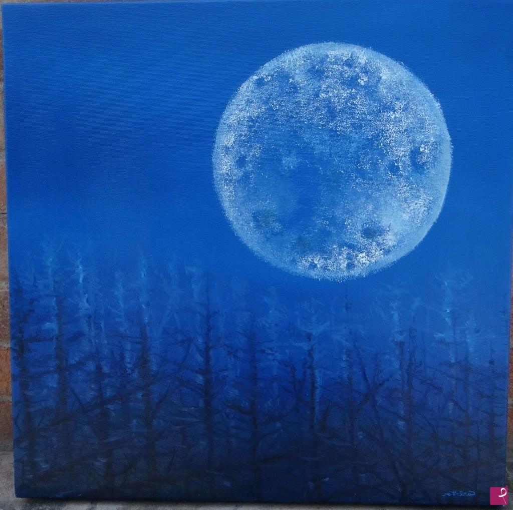 quadri in vendita online - La luna e la terra bruciata