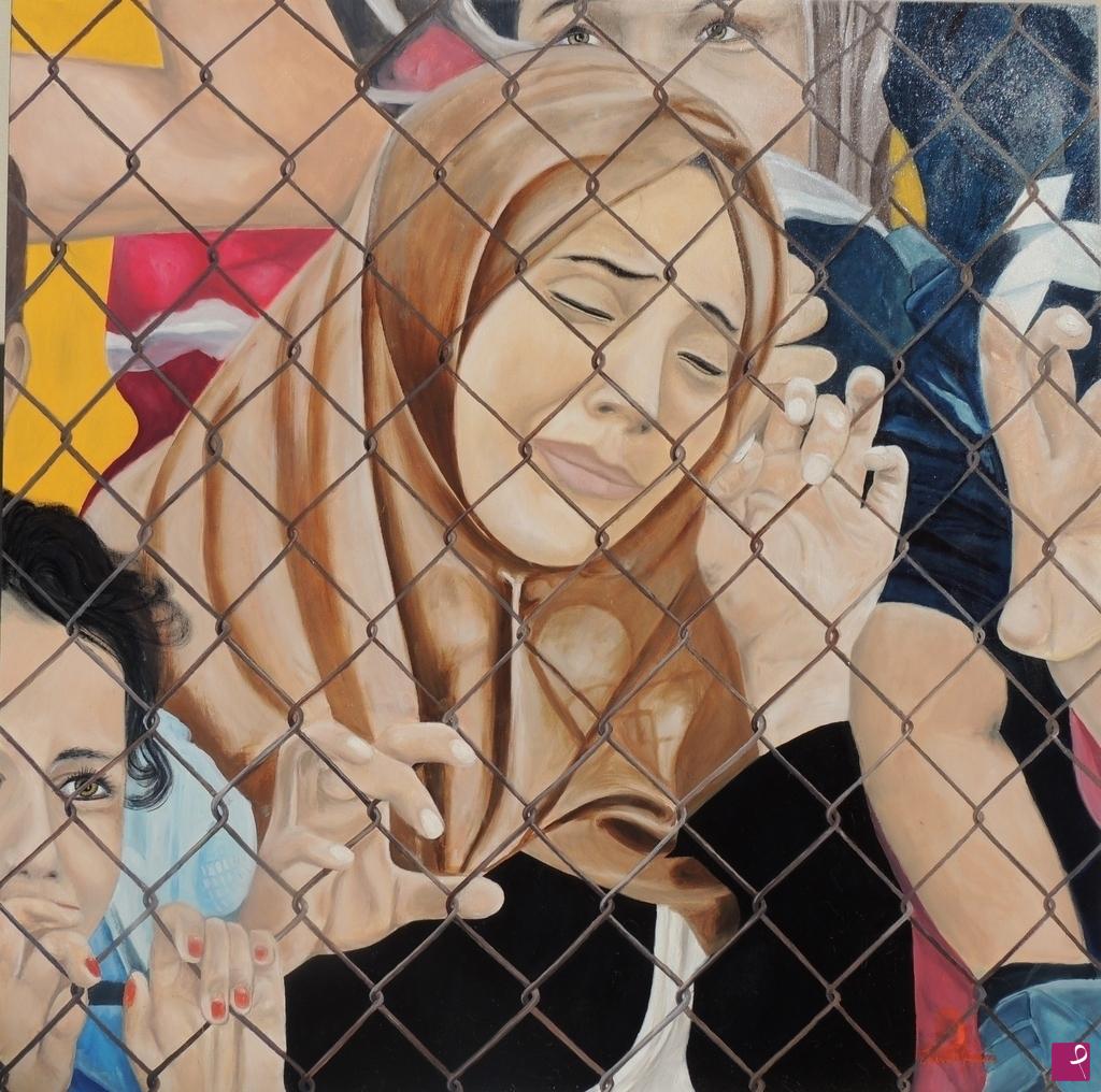quadri in vendita online - La madonna dei migranti