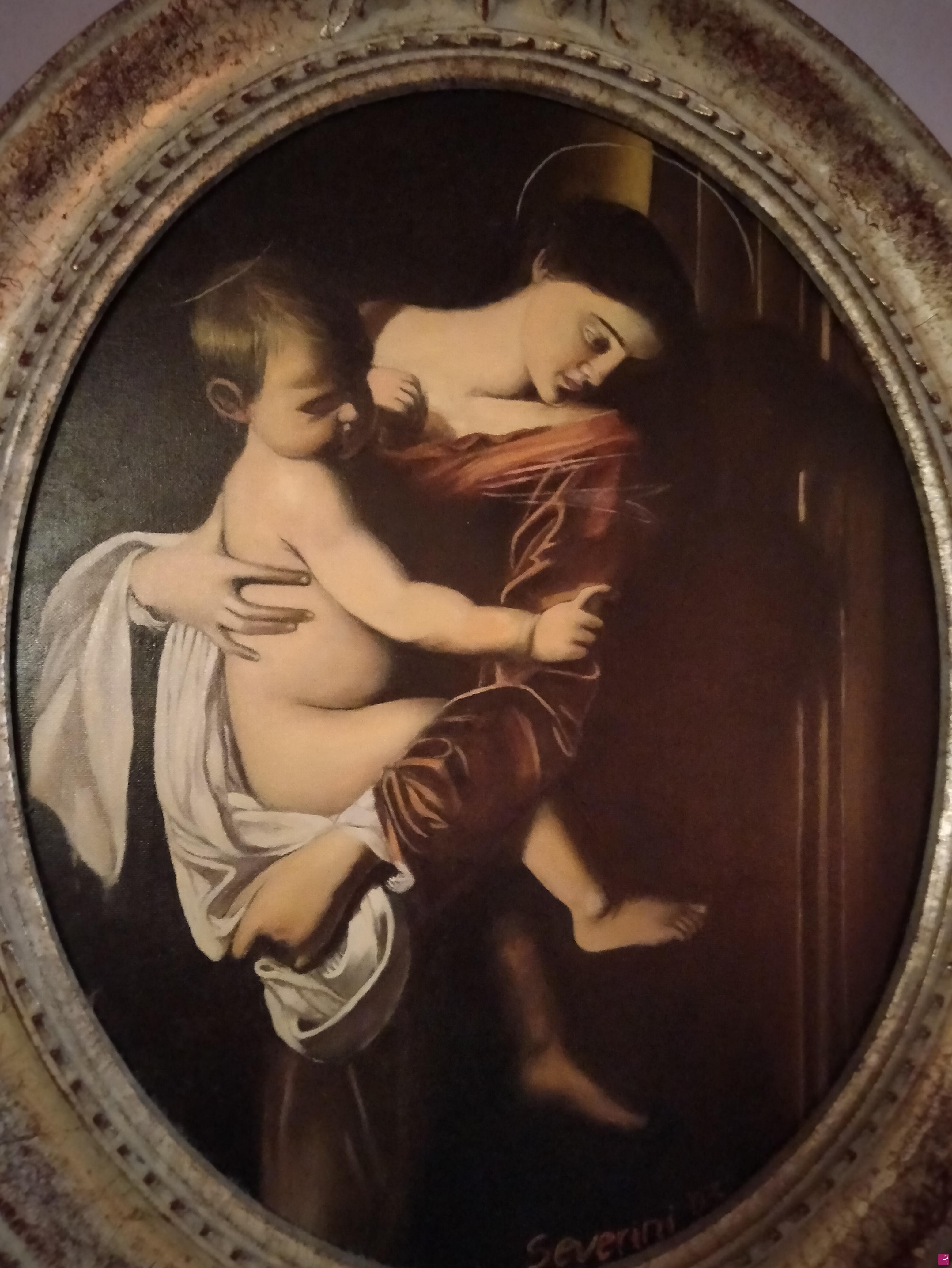 quadri in vendita online - La Madonna dei Pellegrini (particolare) (anno 2003)