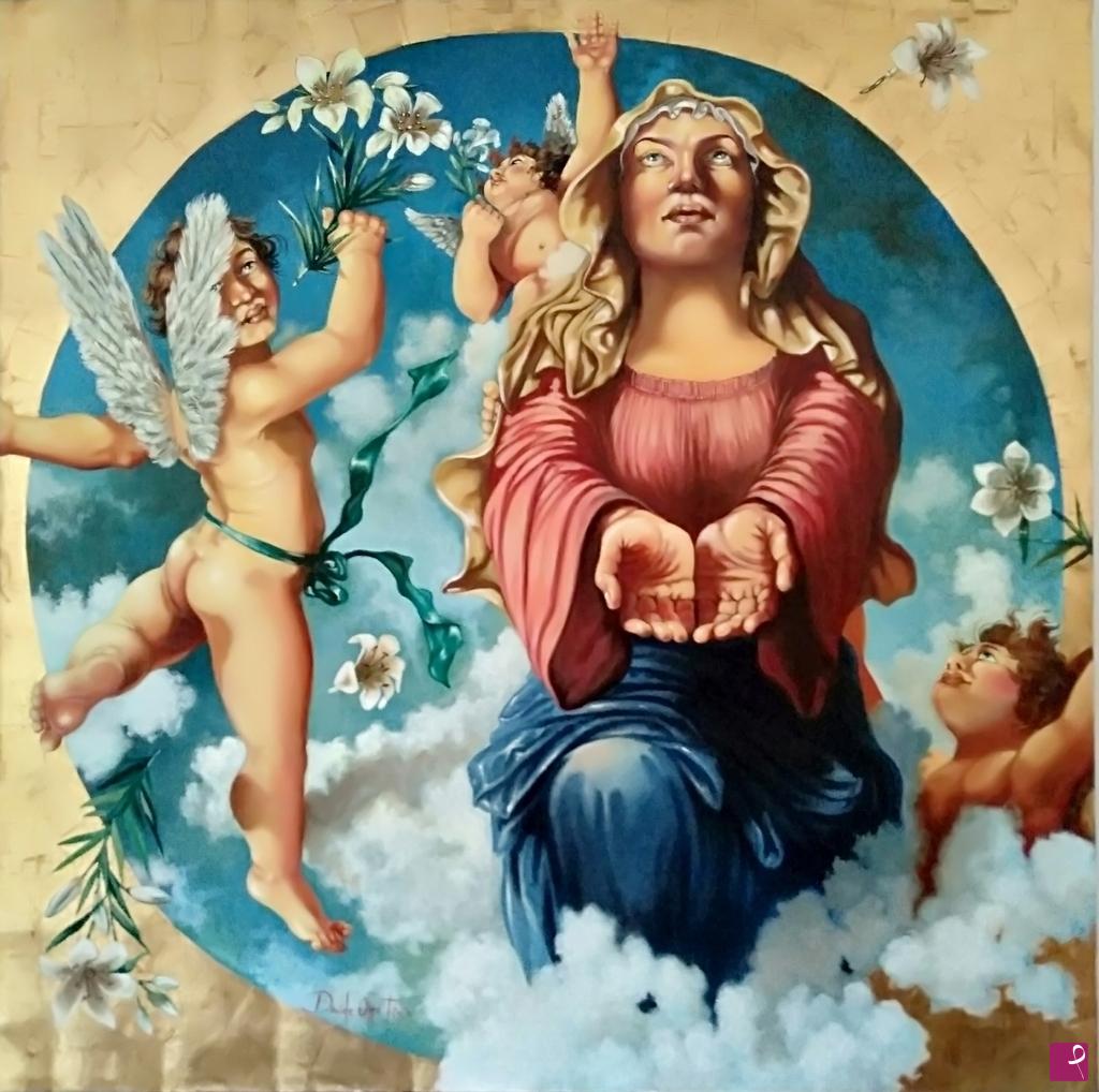 quadri in vendita online - LA MADONNA DEL GIGLIO