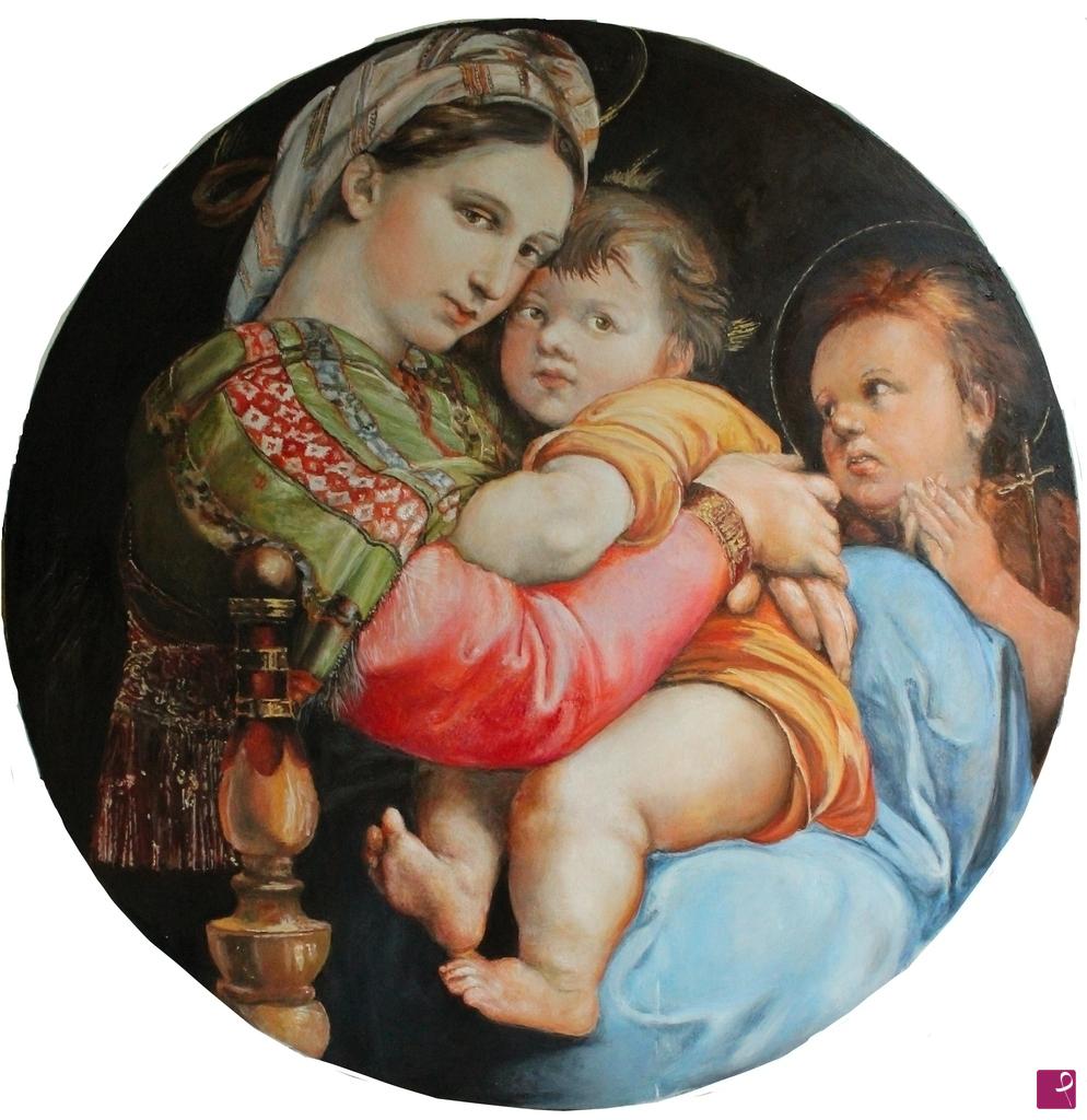 quadri in vendita online - La Madonna della seggiola