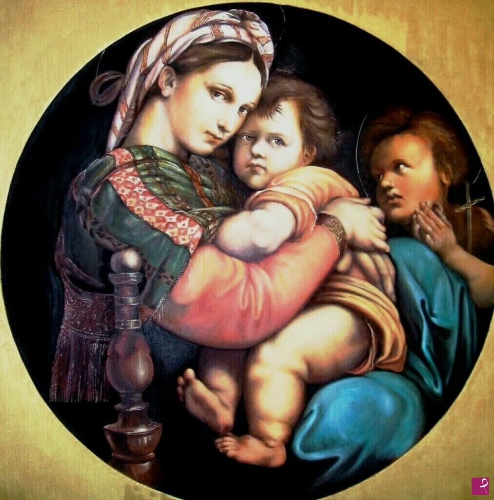quadri in vendita online - La Madonna della seggiola