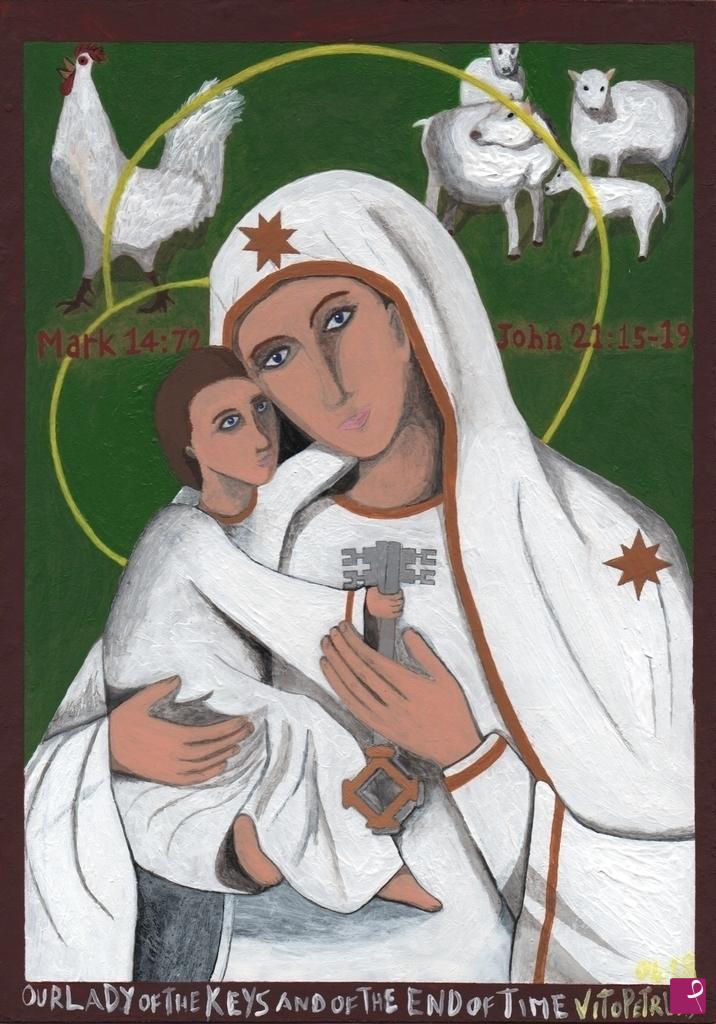 quadri in vendita online - La Madonna delle chiavi e della fine dei tempi (stampa)