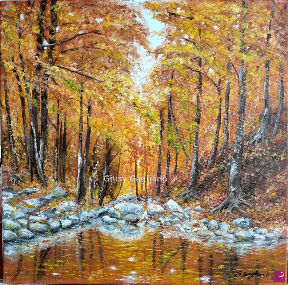 quadri in vendita online - "La magia del foliage" (Sila grande) 