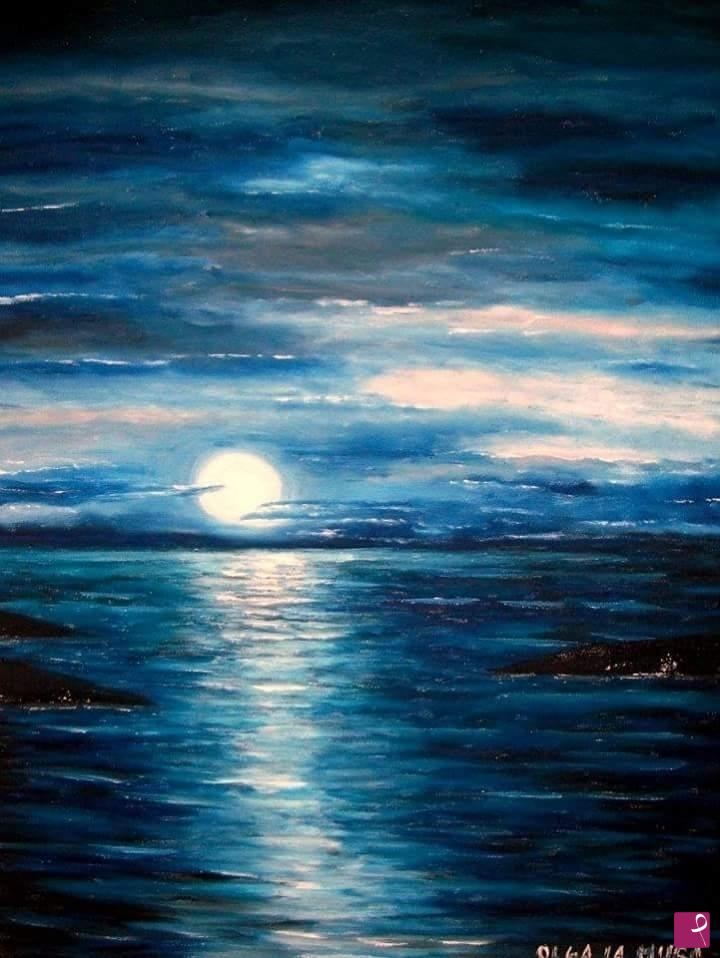 quadri in vendita online - La magia della luna