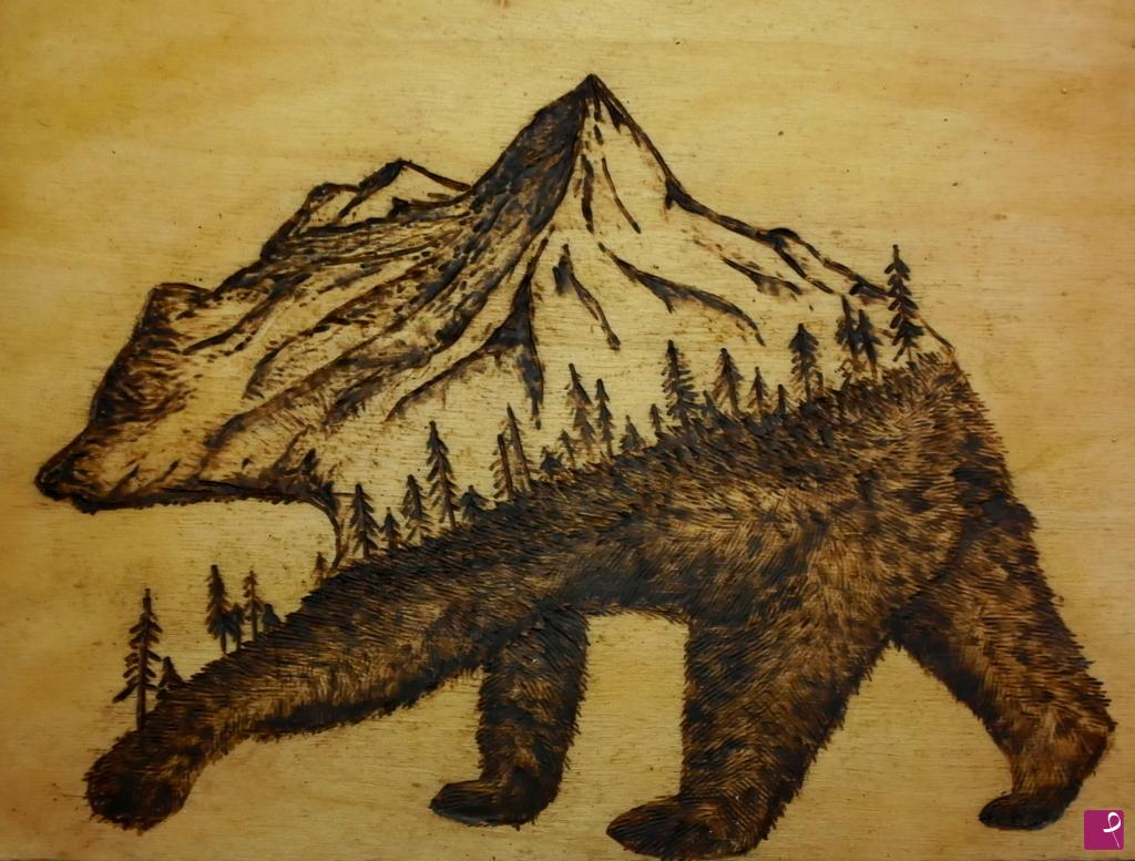 quadri in vendita online - La montagna dell'orso