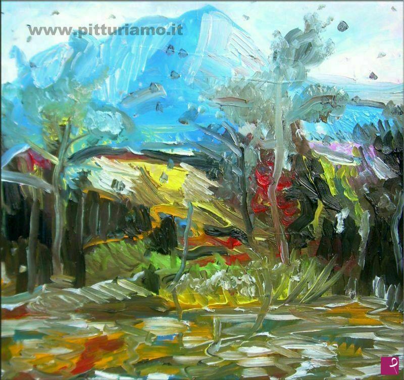 quadri in vendita online - La Montagna di CEZANNE