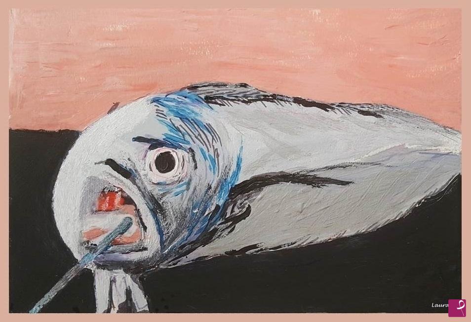 quadri in vendita online - La morte del pesce d'argento