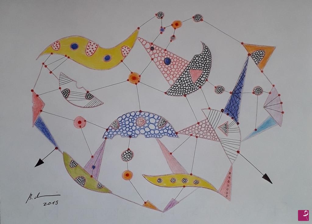 quadri in vendita online - La nascita del 6° ed ultimo universo infinito -2019
