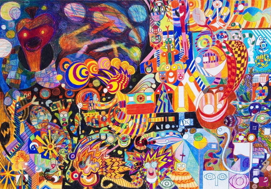 quadri in vendita online - LA NASCITA DEL MIGLIOR DISEGNATORE DEL MONDO