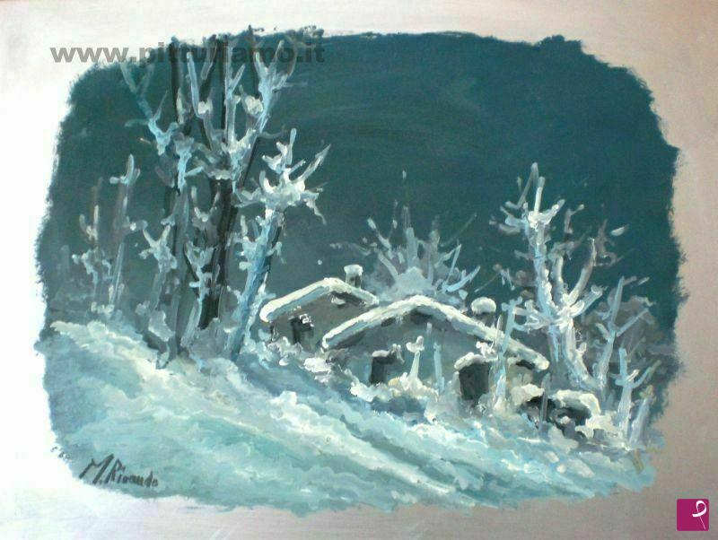 quadri in vendita online - La neve