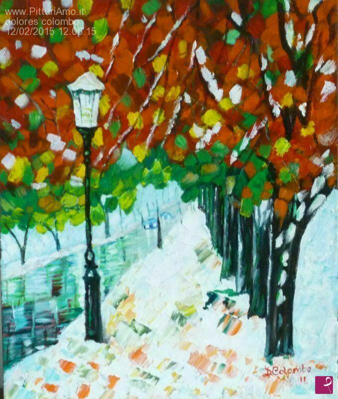 quadri in vendita online - La neve