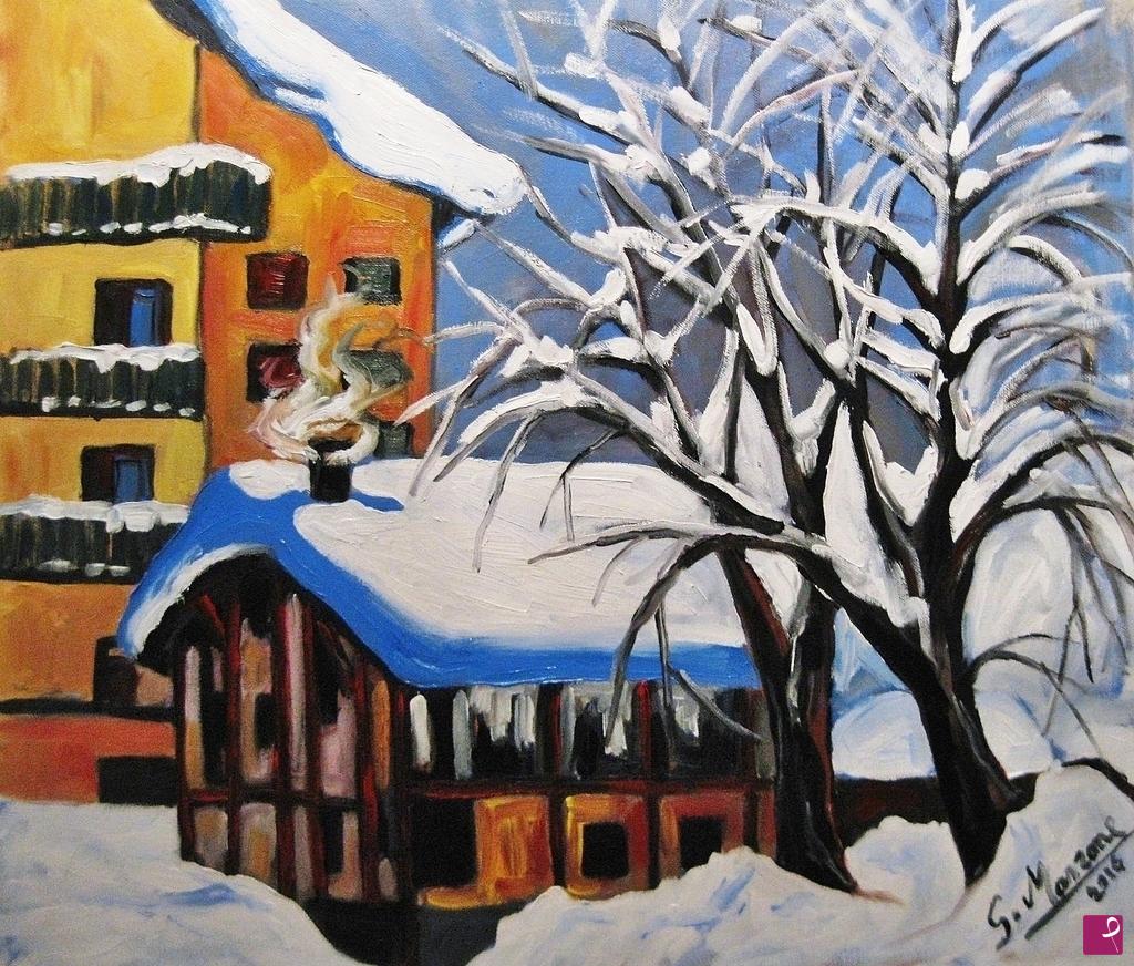 quadri in vendita online - "La neve"