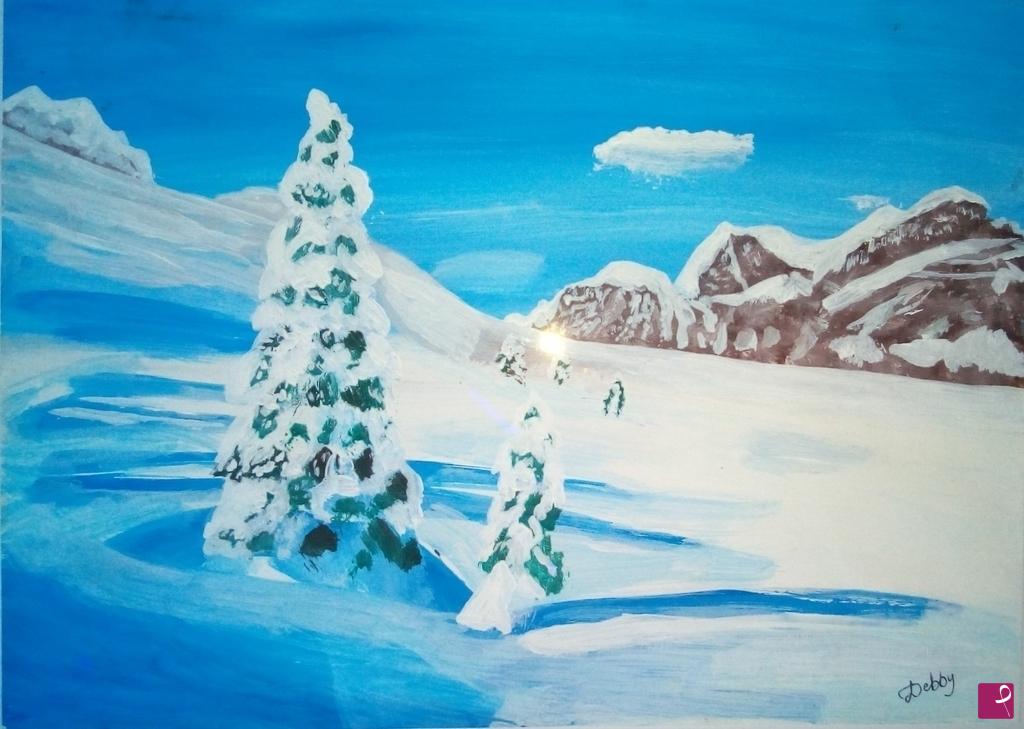 quadri in vendita online - La neve candida