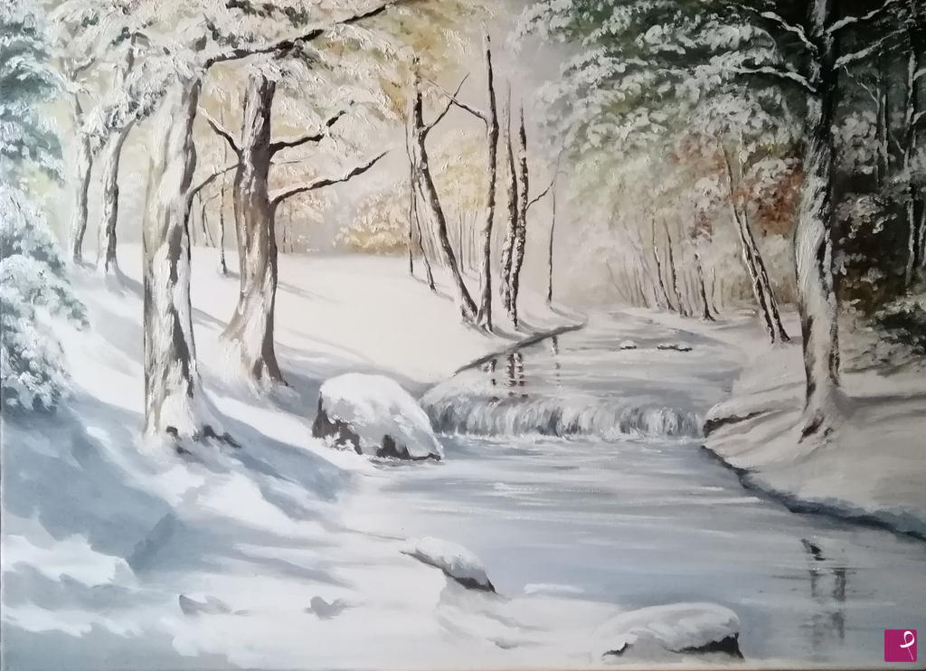 quadri in vendita online -  " LA NEVICATA "