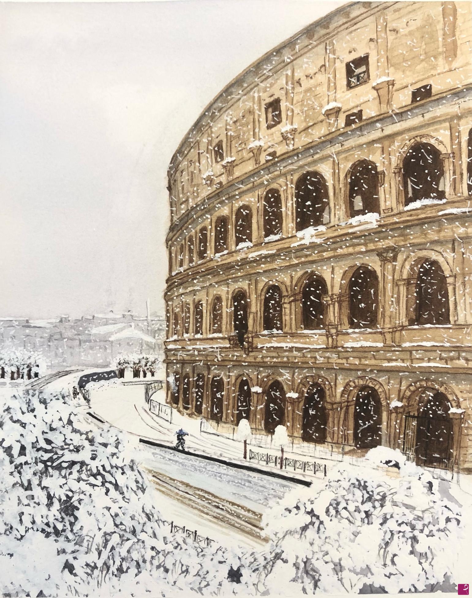 quadri in vendita online - la nevicata del ‘56