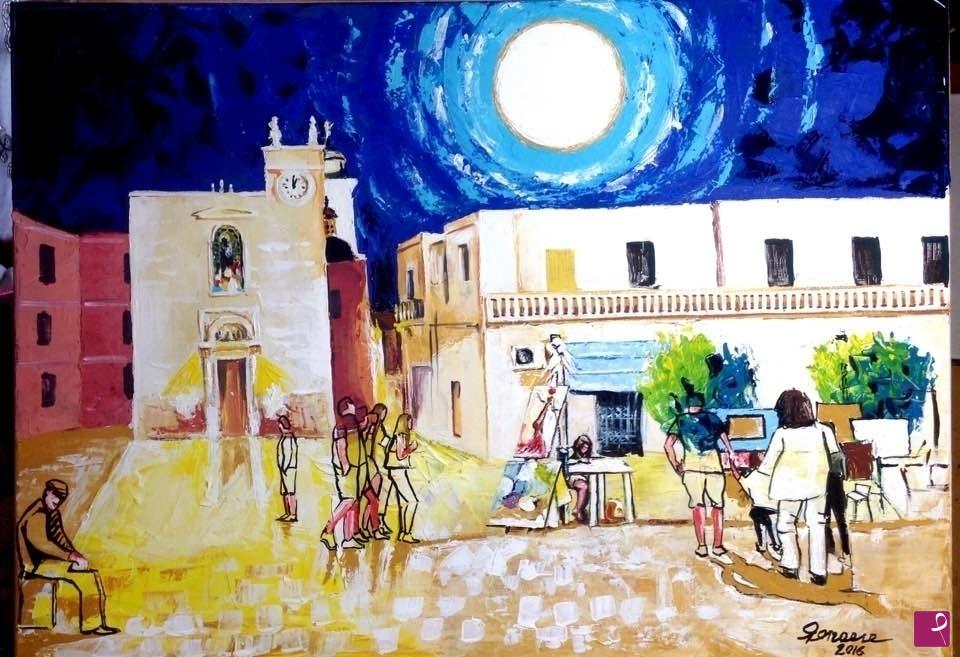 quadri in vendita online - La notte bruna.