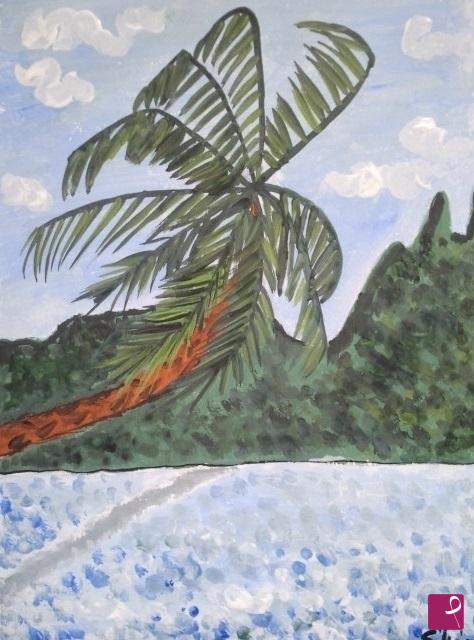quadri in vendita online - La palma di Tahiti 