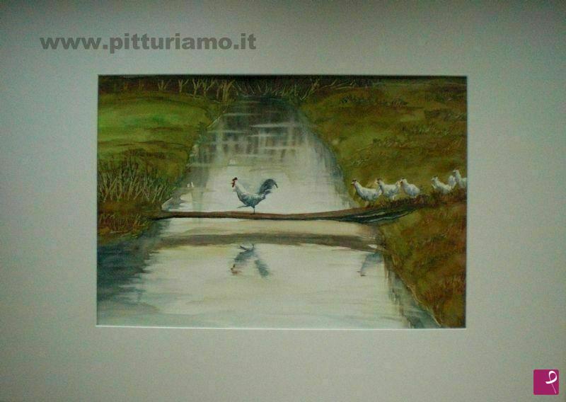 quadri in vendita online - la passeggiata del gallo