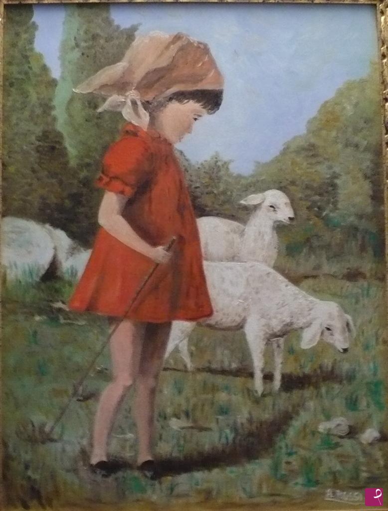 quadri in vendita online - LA PASTORELLA  (1972)