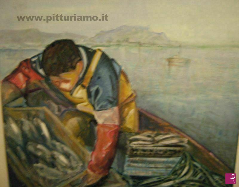 quadri in vendita online - la pesca