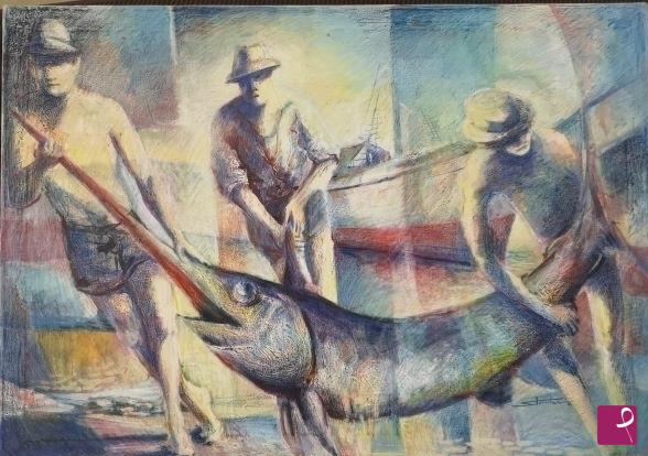 quadri in vendita online - la pesca