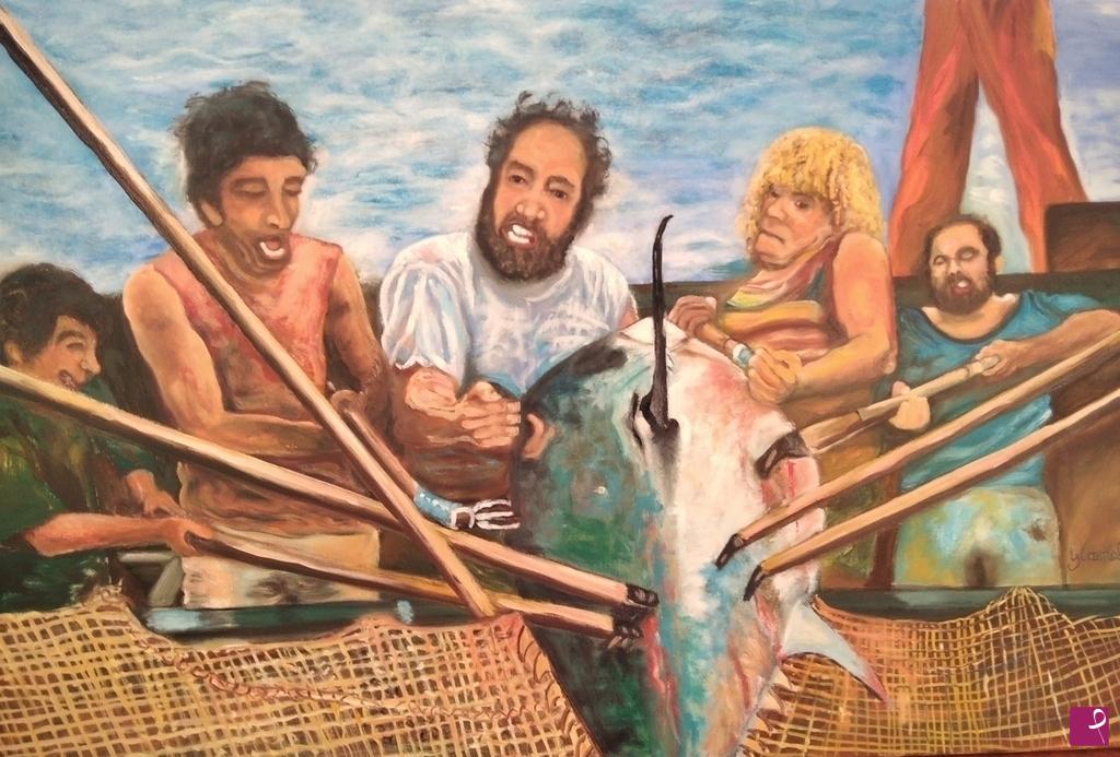 quadri in vendita online - La pesca del tonno