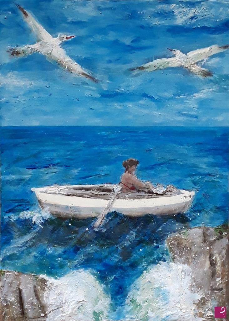 quadri in vendita online - "la Pescatrice"