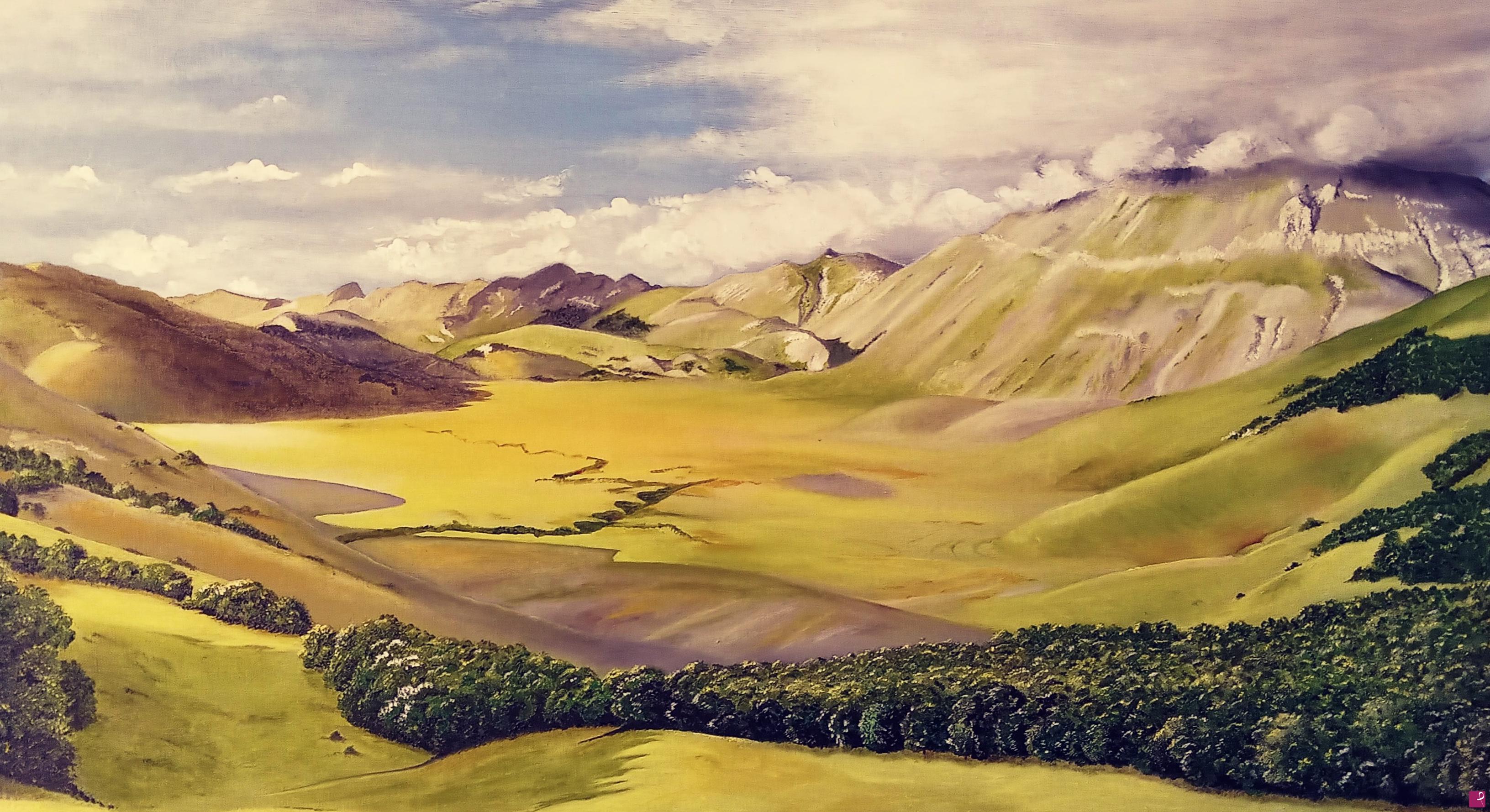 quadri in vendita online - La piana di Castelluccio di Norcia (PG)
