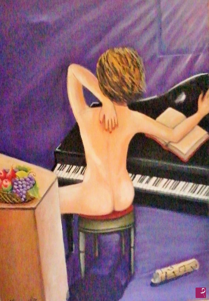 quadri in vendita online - La pianista