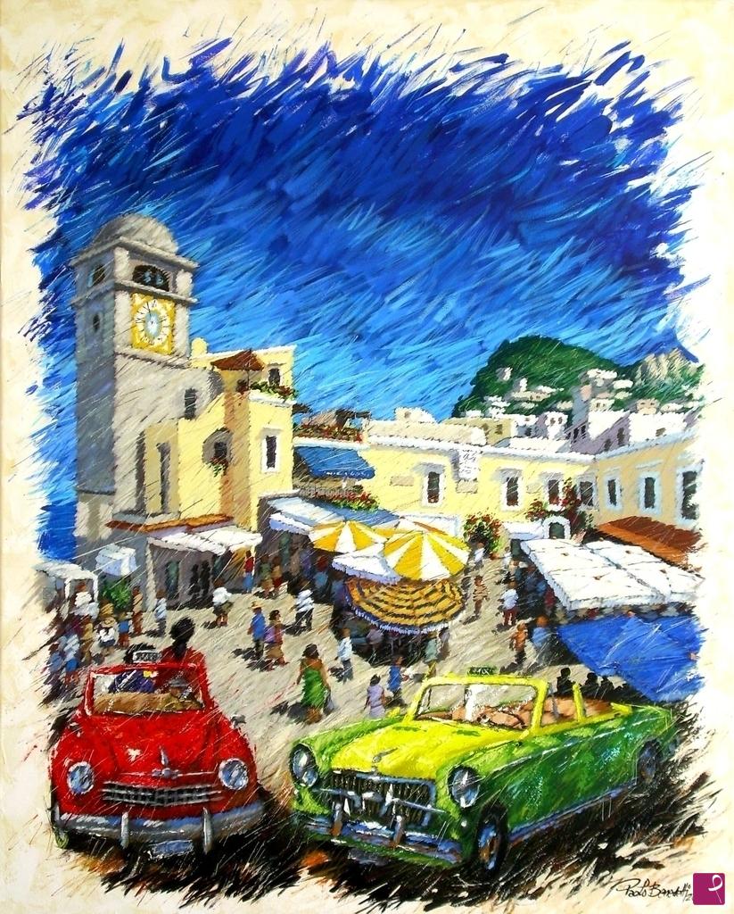 quadri in vendita online - La piazzetta di Capri