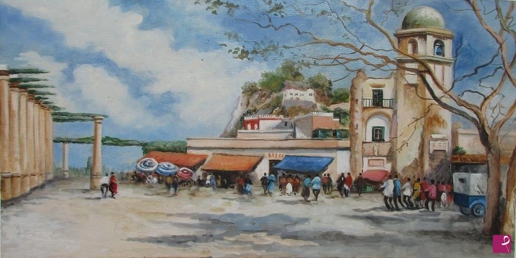 quadri in vendita online - " La Piazzetta di Capri "